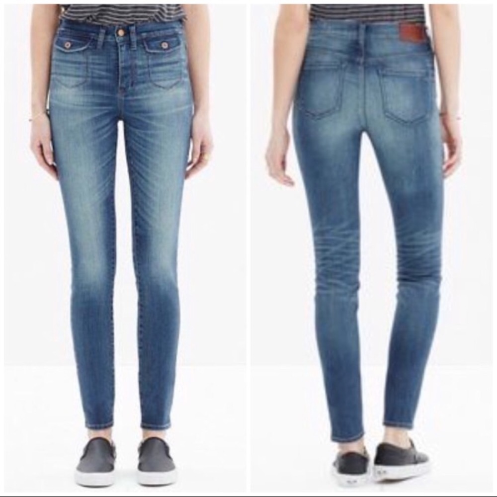 Madewell High Riser Crop Skinny Jeans